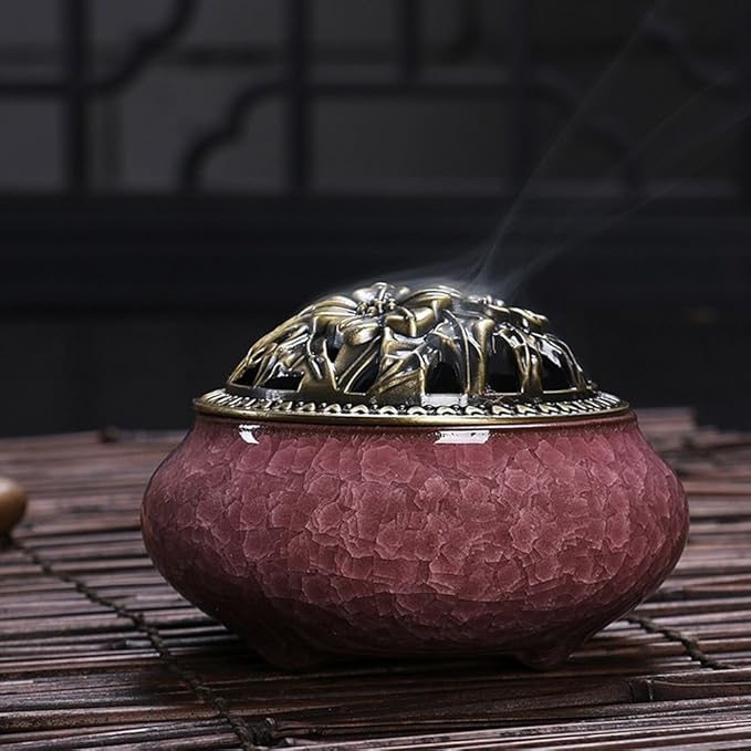 Ceramic Home Decoration Incense Sticks or Cones Burner Porcelain Incense Holder