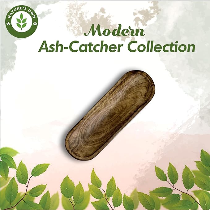 Nature's Own Incense Holder or Burner, Modern Holder for Sticks, Insence-Stick | Incense Holder Ash Catcher or Stick Holder for Home, Wooden Tray for Gifting