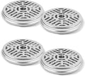 4 Pack Mosquito Coil Holders, Sandalwood Coil Holder Mosquito Coil Incense Burner with Cover for Outdoor Use, Deck, Patio, Pool Side, Camping, Hiking and Fishing