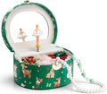 VLANDO Gifts for Girl, Musical Jewelry Box for Girls, Small Kid Music Box with Ballerina for Party Bedroom Decor, Gifts for Girls Kids - Christmas Green