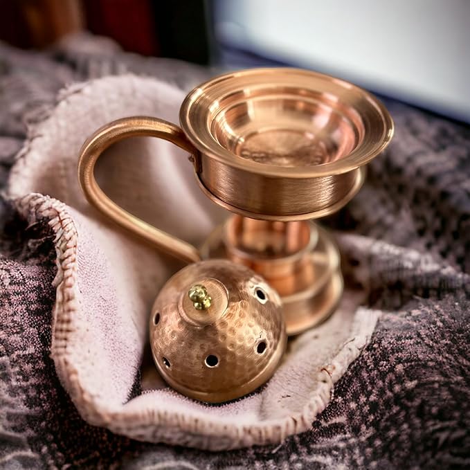 LEILA'S KITCHEN Copper Incense Holder, Incense Burner, Copper Incense Burner Holder Cone Holder