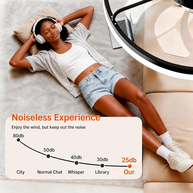 20 Inch Low Profile Ceiling Fans with Lights and Remote, Black | Flush Mount 7-Blade Fandelier with App Control, 3CCT Dimmable, Quiet Reversible DC Motor, 6 Speeds Ceiling Fan for Bedroom