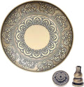 Brass Plate Incense Holder Set- 3 in 1 Incense Burner - for Smudging Bowl, Offering Bowl, Incense Burner Holder, Ash Catcher,Jewelry Dish