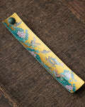 Chinese Incense Stick Holder with Ash Catcher - Ceramic Incense Burner with Ancient Painting, for Zen Meditation, Home Decor & Gift
