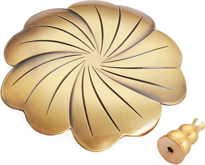 Incense Burner for Incense Coil,Incense Sticks Holder,Gourd Style Brass Censer Burner