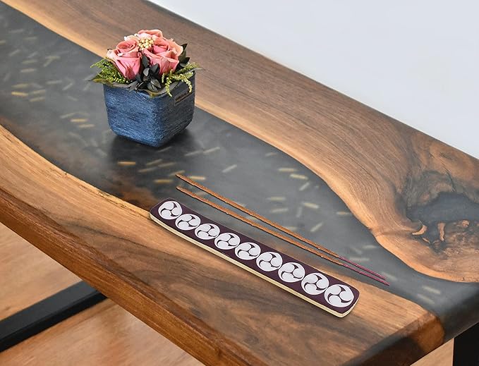 Aakriti Premium Wooden Handmade Incense Holder Incense Burner Aromatherapy Ornament Home Decor Meditation Yoga (Shuriken)