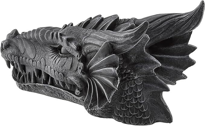 Design Toscano Stryker the Smoking Dragon Sculptural Incense Box