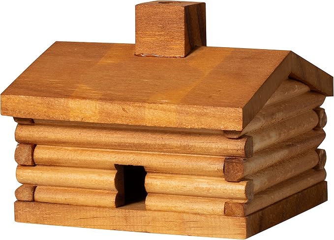 Paine's Log Cabin Incense Burner with 10 Cedar Cones