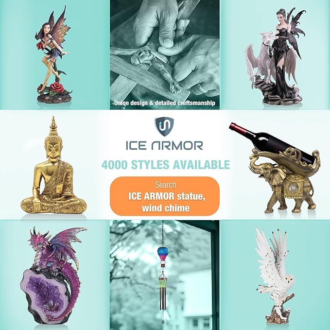 ICE ARMOR 10.5" W Skull Incense Burner Incense Sticks Holder Fantasy Decoration Figurine