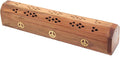 Govinda Wooden Coffin Incense Burner - 12" (Peace)