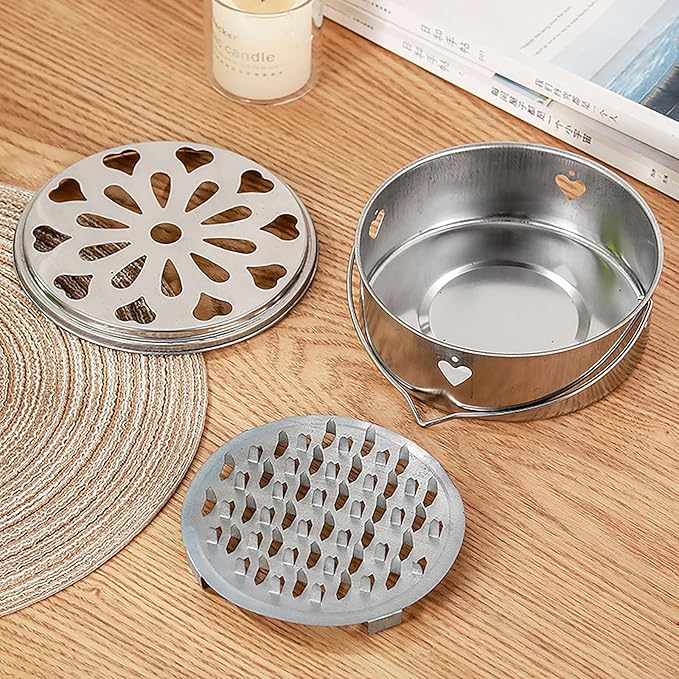 Mosquito Coil Holder with Handle and Cover, 5.5 Inch x 2.1 Inch Stainless Steel Mosquito Incense Box with Dust Leakage (1)