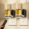L LOHAS LED Night Light, [2-Pack] Dimmable Night Lights Plug into Wall | Remote Control, RGB Color Changing, Dusk to Dawn Sensor, Acrylic Bubble Nightlight for Bathroom