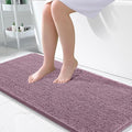 OLANLY Large Bathroom Rugs 45x27, Extra Soft Absorbent Chenille Bath Rugs, Rubber Backing Quick Dry, Machine Washable Bath Mats for Bathroom Floor, Tub and Shower, Home Decor Accessories, Deep Plum