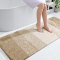 OLANLY Large Bathroom Rugs Mat 45x27, Extra Soft Absorbent Microfiber Bath Rugs, Rubber Backing, Quick Dry, Machine Washable Bath Mats for Bathroom Floor, Tub and Shower, Home Decor Accessories, Tan