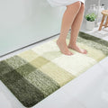 OLANLY Large Bathroom Rugs Mat 50x30, Extra Soft Absorbent Microfiber Bath Rugs, Rubber Backing, Quick Dry, Washable Bath Mats for Bathroom Floor, Tub and Shower, Home Decor Accessories, Dark Green