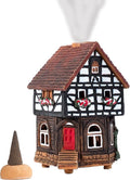 Ceramic Houses and Villages Collection - Handmade House Collectible Miniature of Historic House in Lauterbach Germany - Cone Incense Holder Room Decor Incense Burner S19-6