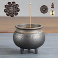 Antique Gilding Ceramic Incense Burner Stick Holder, Minimalist Retro Three-Footed Design, for Sticks Backflow Incense Palo Santo Sage Bundle, Meditation Yoga Massage Home Decor, Easy Clean