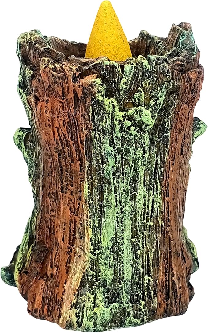 Fantasy Gifts Tree Man Small Backflow Incense Burner Holder 3.5 Inch Multicolor