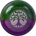 Incense Garden Soapstone Smudge Bowl for Scrying - 5”x 1” - Incense Burner, Wiccan Rituals, Divination (Tree of Life)