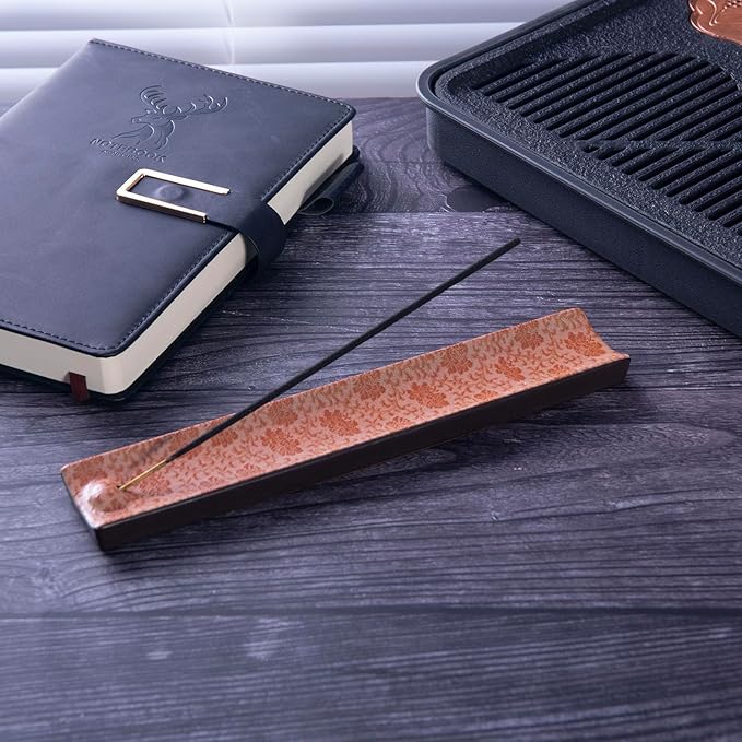 Incense Holder for Sticks, Ceramic Incense Burner with Ash Catcher, Aesthetic Decor for Home, Room & Office, Unique Gifts for Housewarming Yoga, Meditation & Spa