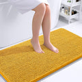 OLANLY Large Bathroom Rugs 40x24, Soft Absorbent Chenille Bath Rugs, Rubber Backing Quick Dry, Machine Washable Bath Mats for Bathroom Floor, Tub and Shower, Home Decor Accessories, Golden Yellow