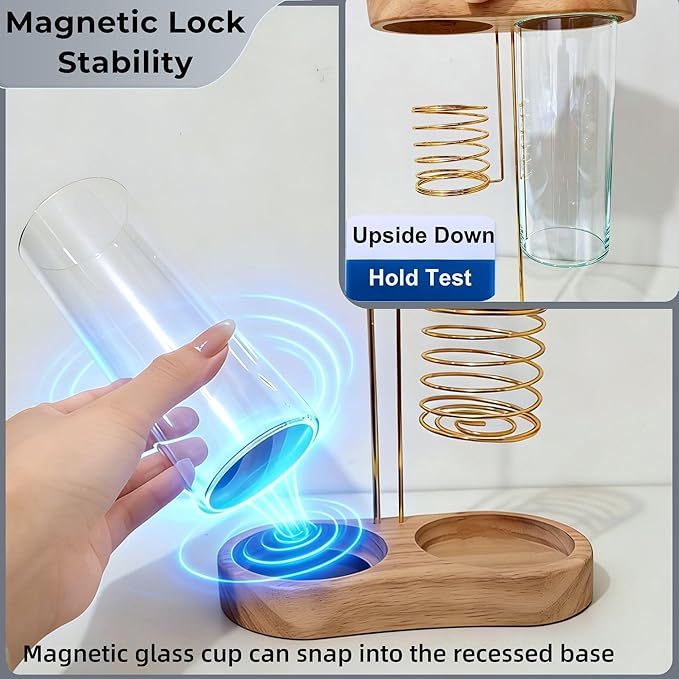 3 in 1 Incense Holder for Burning Insence-Stick & Palo Santo & Sage Sticks, Hanging Upside Down Incense Stick Burner with Glass Ash Catcher & Storage, Upside Down Palo Santo Sage Burner