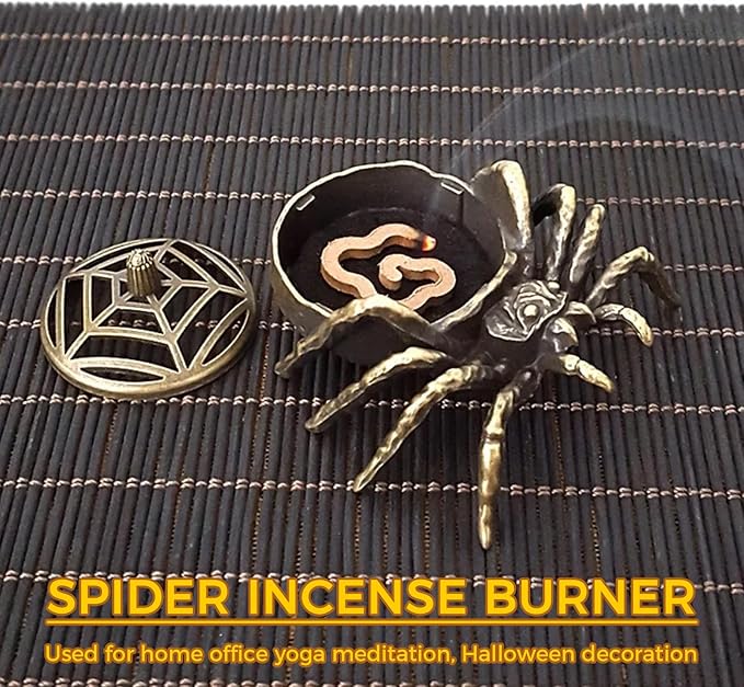 1 PSC Spider Incense Holder for Cones & Sticks, Incense Burner Holder Decor for Home, Office, Yoga, Meditation, Spa Incense Holder Cone