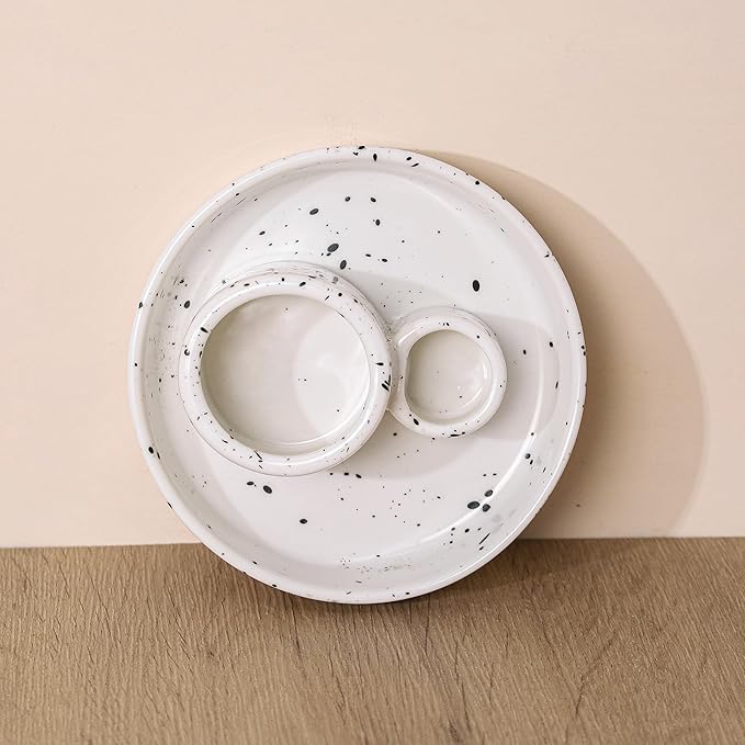 Ceramic Incense Holder, Palo Santo and Sage Holder, Vertical Stick Incense Burner, Inscents Ash Catcher for Spa Yoga Meditation Home Decor, Modern Minimalist White
