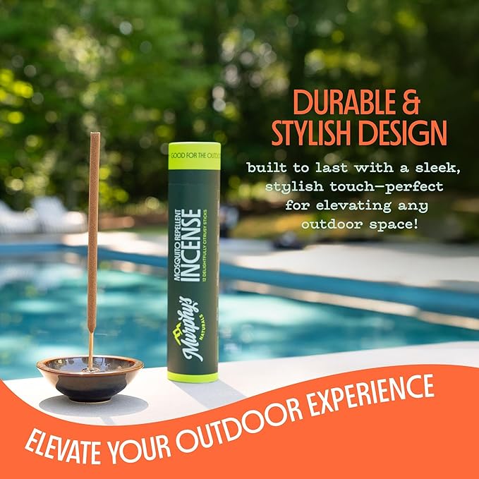Murphy’s Naturals Stoneware Incense Stick Holder, Cloud White, 4.5” Ash Catcher for Outdoor Use, Durable & Stylish Design for Easy Clean-Up, 1-Pack