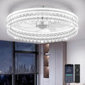 AIKVSXER Ceiling Fan with Lights and Remote, 20in Modern Ceiling Fans | 3000K-6500K Smart Ceiling Fans with Lights, Low Profile Flush Mount Ceiling Fan with Light, Quiet Ceiling Fan for Bedroom