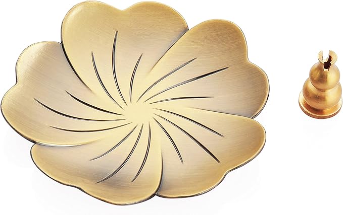 Incense Burner for Incense Coil,Incense Sticks Holder,Gourd Style Brass Censer Burner