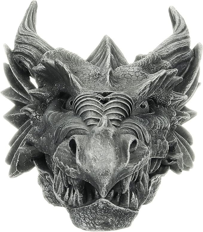 Design Toscano Stryker the Smoking Dragon Sculptural Incense Box