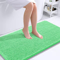 OLANLY Bathroom Runner Rugs 44x24, Soft Absorbent Chenille Bath Rugs, Rubber Backing Quick Dry, Machine Washable Long Bath Mats for Bathroom Floor, Tub and Shower, Home Decor Accessories, Mint Green