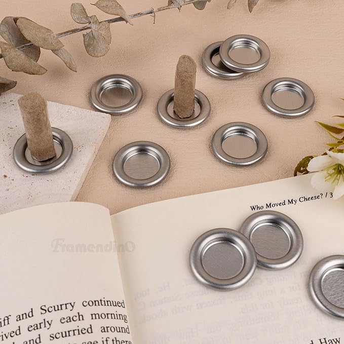 Framendino, 50 Pack Mini Tower Incense Metal Cone Tray Holder Decorative for Office Accessories