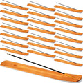 Handmade Wooden Incense Stick Holder Wood Incense Burner Ash Holder Trays for Sticks Home Utilities Accessories and Buddha Hall(36 Pieces)