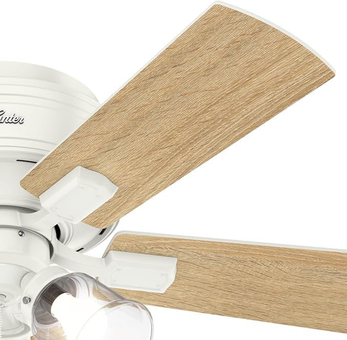 Hunter Crestfield, Indoor, Ceiling Fan, Quiet, 42 inch, Fresh White