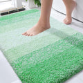 OLANLY Bathroom Rugs Mat 36x24, Extra Soft Absorbent Microfiber Bath Rugs, Rubber Backing, Quick Dry, Machine Washable Bath Mats for Bathroom Floor, Tub and Shower, Home Decor Accessories, Green