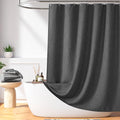 Madison Park Shower Curtain Waffle Weave, Cationic Dyed, Waffle Shower Curtain 3M Scotchgard Moisture Management, Farmhouse Shower Curtains for Bathroom, Standard: 72x72 Charcoal