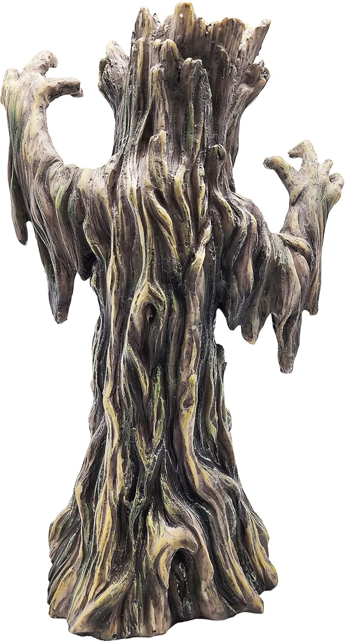 Fantasy Gifts Scary Tree Incense Burner – 11.5 Inch Multicolor Hand-Painted Cold Cast Resin Creepy Tree Incense Holder for Gothic Home Décor & Fantasy Collectors
