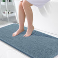 OLANLY Large Bathroom Rugs 50x30, Extra Soft Absorbent Chenille Bath Rugs, Rubber Backing Quick Dry, Machine Washable Bath Mats for Bathroom Floor, Tub and Shower, Home Decor Accessories, Airy Blue
