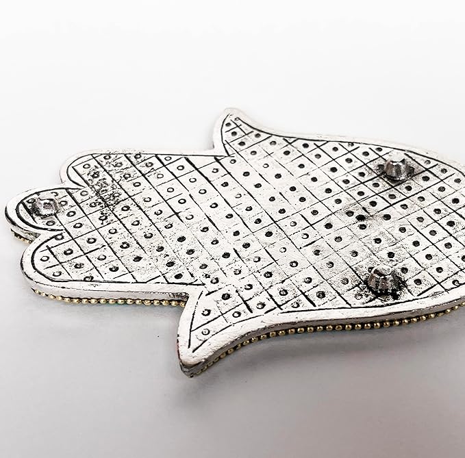 Pearl - Hamsa Hand Incense Holder - Mosaic Stones