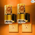 L LOHAS LED Night Light, Modern Night Lights Plug into Wall | 2 Pack Dimmable Amber Night Light with Auto Light Sensor, Wall Sconce-style Design Nightlight for Bathroom, Bedroom, Hallway