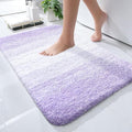 OLANLY Small Bathroom Rugs Mat 24x16, Extra Soft Absorbent Microfiber Bath Rugs, Rubber Backing, Quick Dry, Washable Bath Mat for Bathroom Floor, Tub and Shower, Home Decor Accessories, Light Purple
