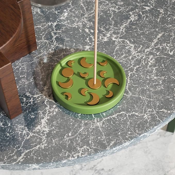 BOOWAN NICOLE Silicone Concrete Incense Holder Molds Sun and Moon Cement Aromatherapy Incense Tray Mould DIY Decoration Tool (SH0913)