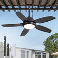 Fanbulous 42 Inch Waterproof Outdoor Ceiling Fan with Lights and Remote,IP65 Hanging Gazebo Fan with 3CCT 6-Speed DC Motor,Black Wet Rated Plug in Ceiling Fan with Cord for Patios Porch Pergola | IP65 Wet Rated, 3CCT Dimmable Light,Remote Control,6-Spe...