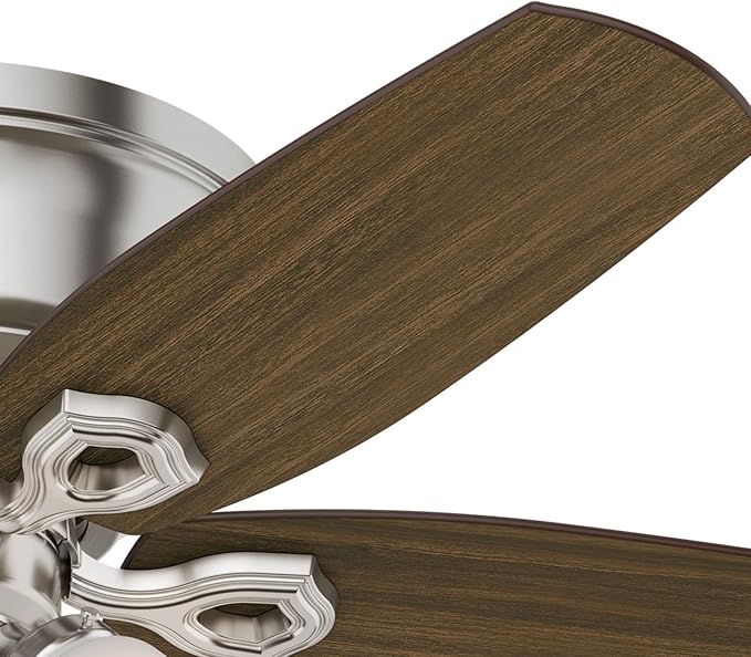 Hunter Builder, Indoor, Ceiling Fan, Pull Chain, 42 inch, Brushed Nickel
