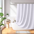 Madison Park Shower Curtain Waffle Weave, Vibrant Dyed, Waffle Shower Curtain 3M Scotchgard Moisture Management, Farmhouse Shower Curtains for Bathroom, Standard: 72x72 White