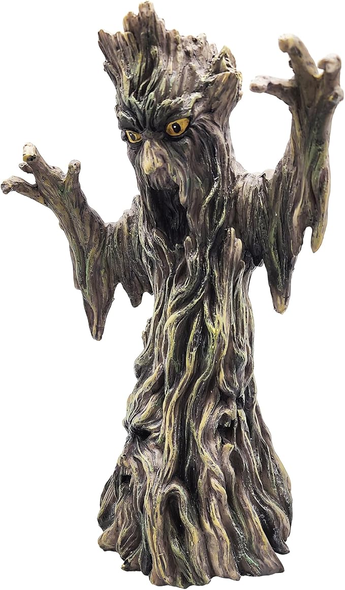 Fantasy Gifts Scary Tree Incense Burner – 11.5 Inch Multicolor Hand-Painted Cold Cast Resin Creepy Tree Incense Holder for Gothic Home Décor & Fantasy Collectors