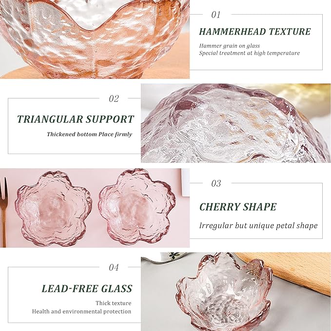 Incense Holder for Sticks and Backflow Incense, Handmade Glass Cherry Blossom Incense Stick Holder with 9 Incenses Holes Incenses Burner Ash Catcher Ideal for Incenses Burning, Home & SPA Decor