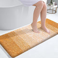 OLANLY Bathroom Runner Rugs Mat 44x24, Extra Soft Absorbent Microfiber Bath Rugs, Rubber Backing, Quick Dry, Washable Long Bath Mats for Bathroom, Tub and Shower, Home Decor Accessories, Golden Yellow